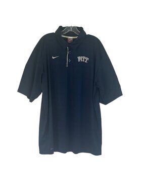 Nike Pitt Panthers Golf Polo Shirt Mens XL Blue NCAA Football